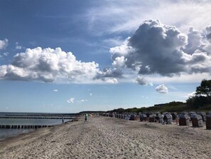 Beach nearby - Vacation apartment "Under the thatch" (Börgerende)
