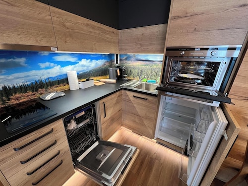 Cozy apartment close to ski centre Říčky, ideal for a family or couple.