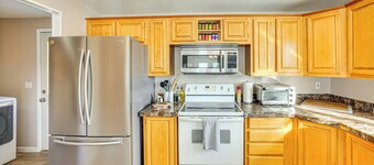 Walk to Marina: Harrison Cabin w/ Lake View!