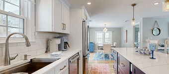 Beautifully renovated home near Scargo Lake with deck, W/D, AC, games, & yard