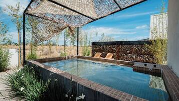 Cabaña Mezquite | Tina de hidromasaje privada