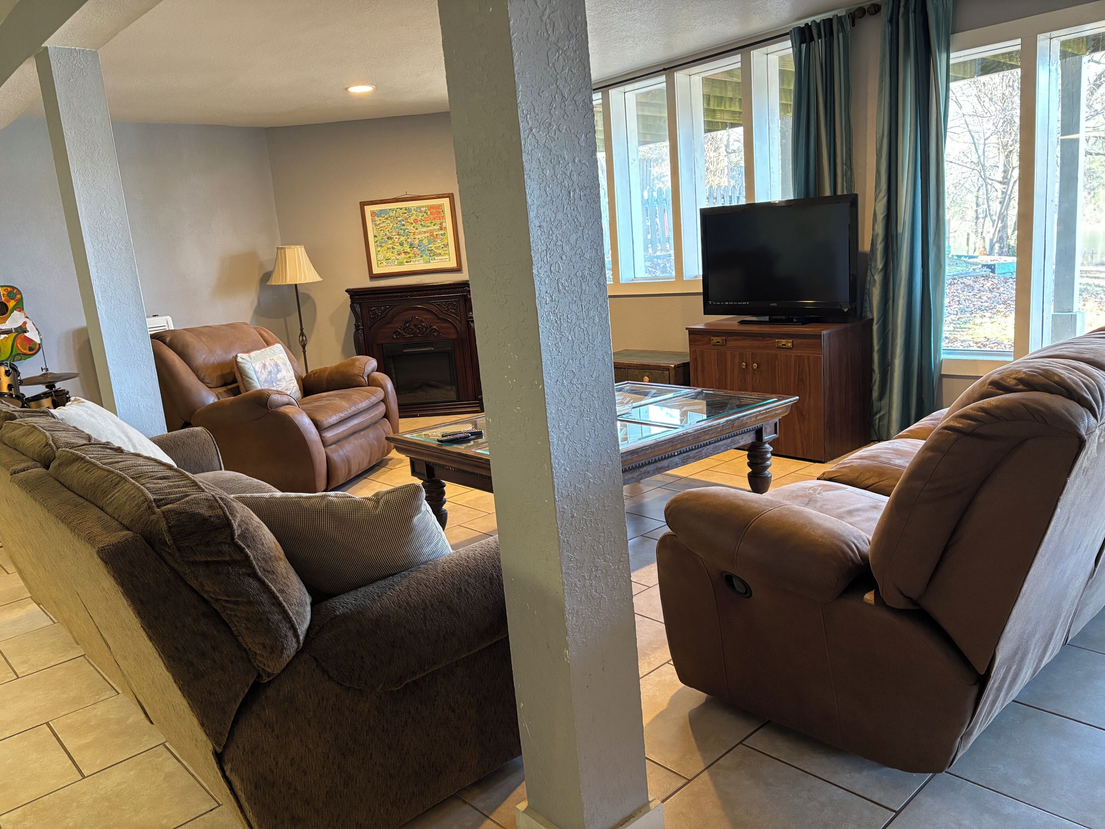 Smart TV, table football, books