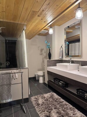 ジェットバス、ヘアドライヤー、タオル、石鹸