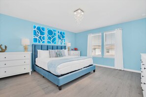 5 bedrooms, iron/ironing board, travel cot, WiFi