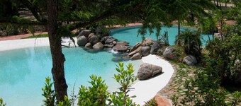 Mobilehome with air conditioning, terrace and pool