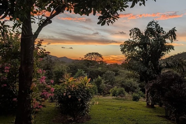 the garden is for your enjoyment and the sunsets for your amazement