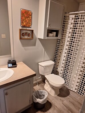 Suihku, pyyhkeet, saippua, vessapaperi