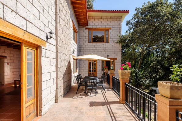 Familien-Ferienhütte | Terrasse/Patio