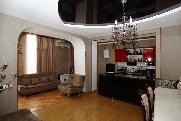 Living area - Lela Apartments 2BR (Tbilisi)