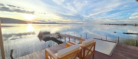 Panoramic Suite, Balcony, Lake View | Terrace/patio