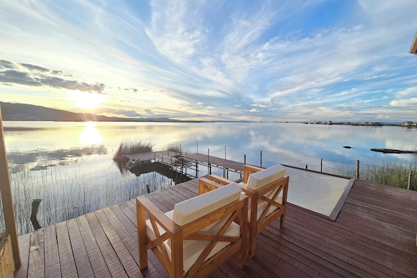 Panoramic Suite, Balcony, Lake View | Terrace/patio