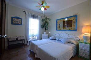 1 bedroom, iron/ironing board, bed sheets