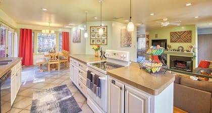 The Rhododendron House is a spacious cottage in Waynesville, NC. It is ideal for families traveling with younger and older children and longer term stays. This open floor plan, 1000sq foot cottage is a stand alone building and has ample space to spre