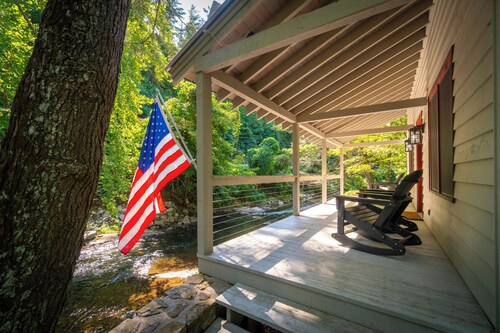 Helen's Newest Riverfront Rental on the Chattahoochee River