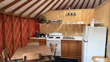 Camping Yurt | Private kitchen