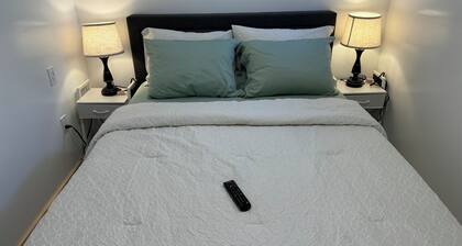 Private entrance, 2xBR, 2xBath, 1 living, near Canadian Tire center. Brand new.