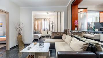 Smart-tv en een open haard