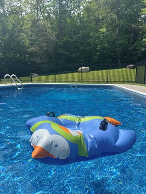 Outdoor pool - Lodge on the Loop, a pet-friendly retreat with private hot tub & sauna (Dover)