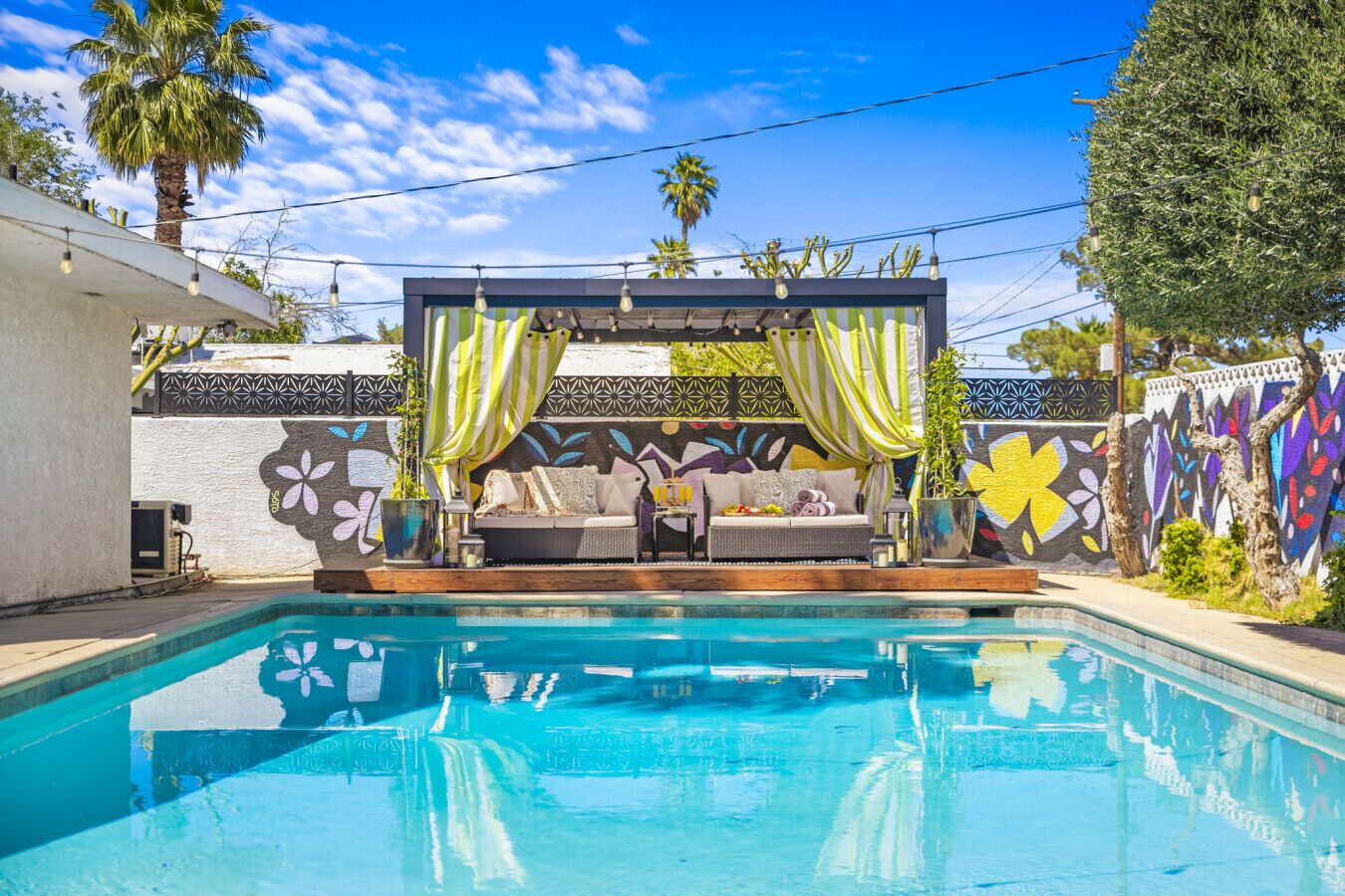 A heated pool