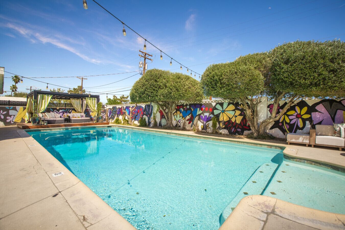 A heated pool