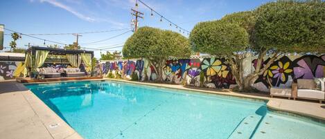 A heated pool