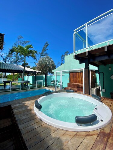 BEACH HOUSE IN CABO FRIO - BEACH HOUSE WITH POOL - BEACH HOUSE WITH VIEW