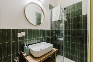 Ducha, secador de pelo, toallas