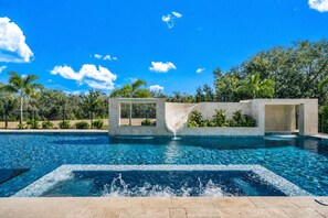 Pool - Wondara Retreat | Luxe 9BR Villa w/ Themed Rooms, Theater, Arcade, and Private Pool Near Theme Parks (Kissimmee)