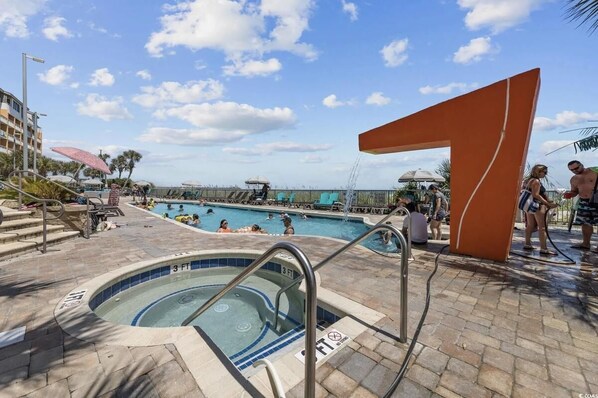 Indoor pool, outdoor pool