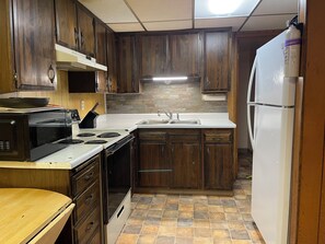 Microondas, horno, placa de cocina, cafetera/tetera