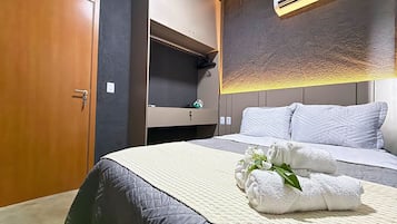 Estúdio | 1 quarto, cortinas blackout, ferros/tábuas de passar roupa