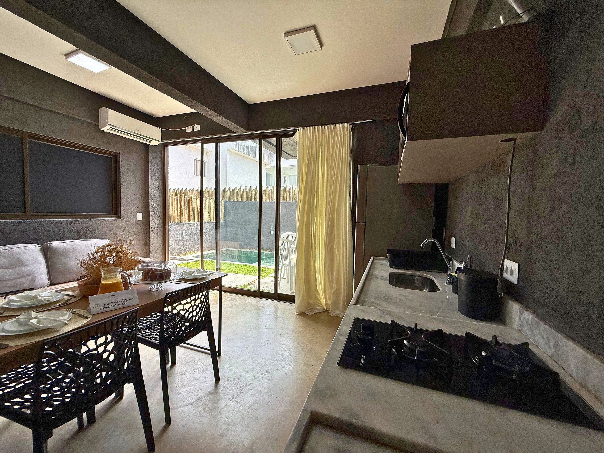Estúdio | Cozinha privada | Forno com torradeira