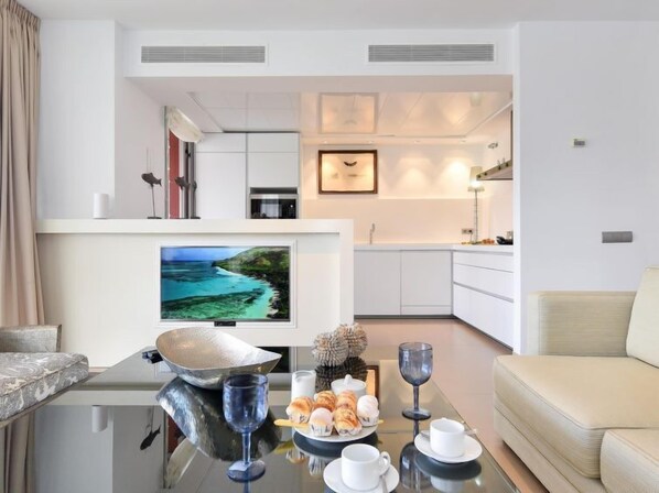 Villa, 3 chambres, terrasse | Coin séjour