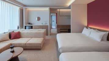 Deluxe Quadruple Room | 1 bedroom, in-room safe, iron/ironing board, free WiFi