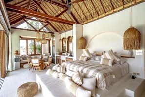 Villa, 1 King Bed, Patio, Ocean View | 1 bedroom, Egyptian cotton sheets, premium bedding, in-room safe