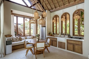 Villa, 1 Bedroom, Patio, Ocean View | Private kitchen | Fridge, stovetop, espresso maker, coffee/tea maker