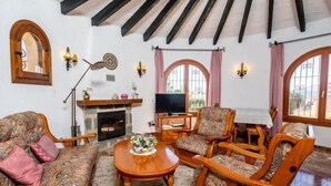 Ferienhaus, 3 Schlafzimmer, Terrasse | Wohnbereich