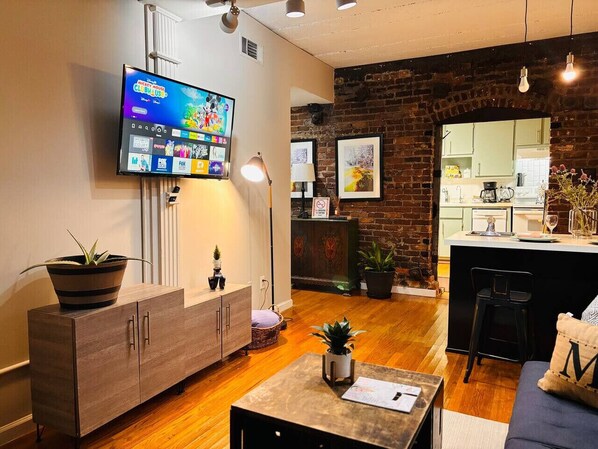 TV, stereo - Ground floor flat at Virginia Highlands (Atlanta)