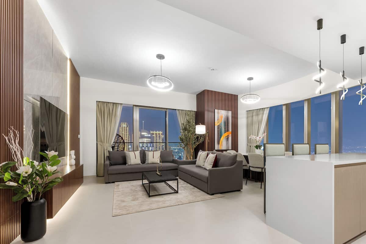 Three Bedroom Two Bathroom Apartments with Burj Khalifa & Dubai Fountain Views