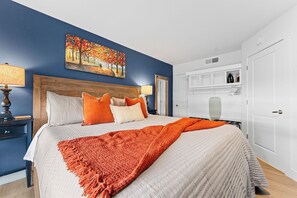 1 bedroom, iron/ironing board, travel crib, free WiFi