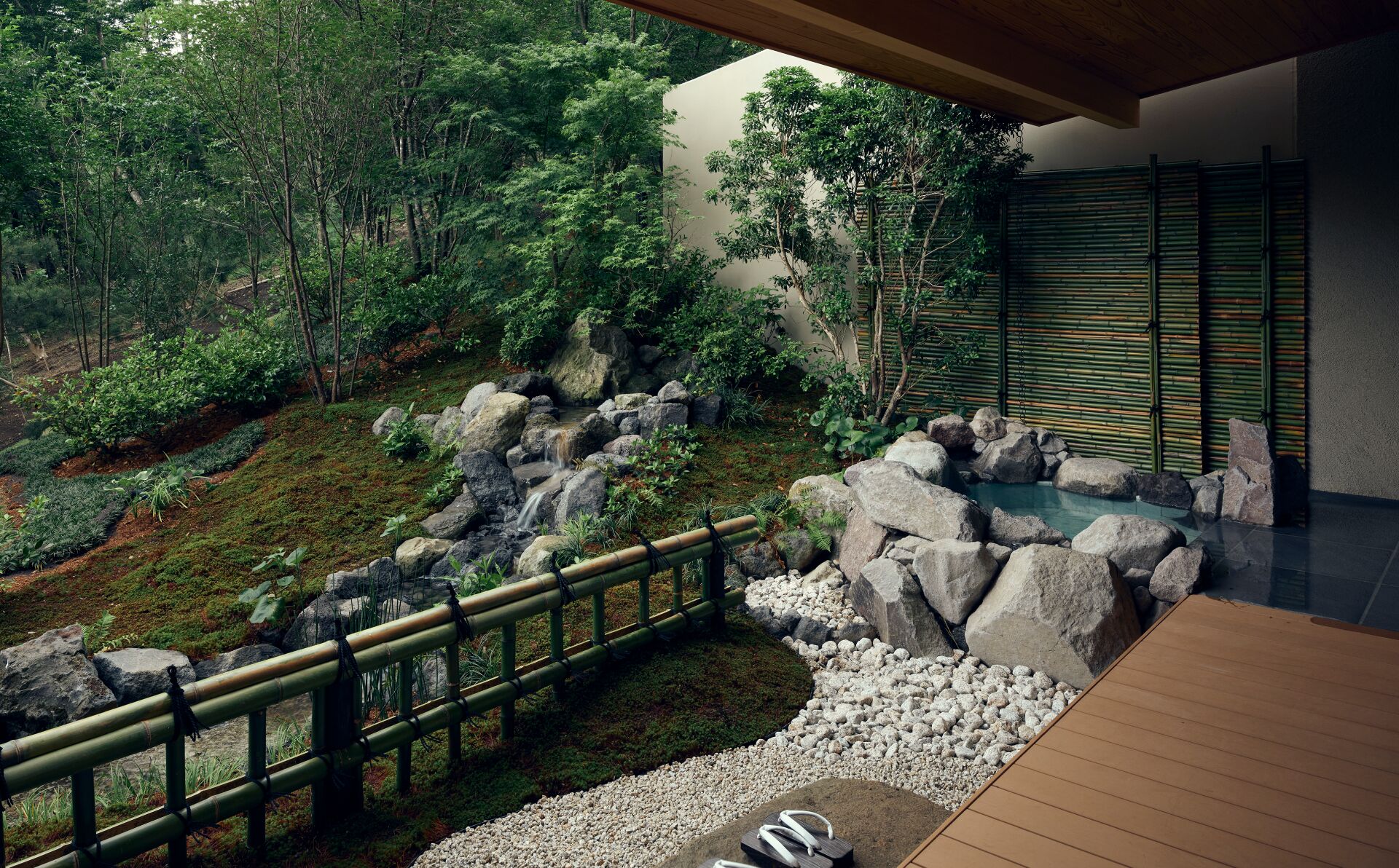 Suite with Open Air Rock Bath Type B , Dining, Non Smoking | Terrace/patio