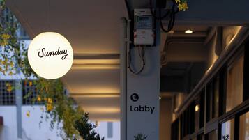 Front of property – evening/night