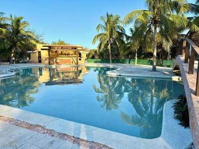 Private 2-Bedroom Beachfront Villa in Celestun - Your Secluded Escape