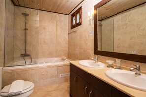 Jetted bath, hair dryer