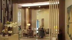 Lobby - Deluxe 1BR 27th floor in Taguig/BGC w/balcony, amazing view of bay, wi-fi+55" TV (Taguig)