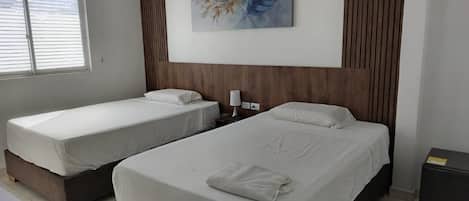 Comfort Quadruple Room | In-room safe, desk, laptop workspace, iron/ironing board