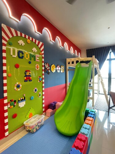 Family-Friendly Home with Slide & LEGO Play Area
