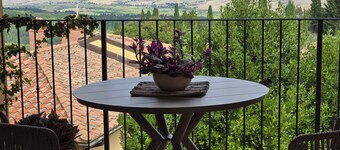 Val D'Orcia Window. Panoramic balcony. Pool.