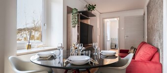 Charming and modern apartment of about 50 sqm, perfect for two guests, located on the ground floor (two steps to access). The property is located in San Vito di Cadore, a hidden jewel in the Dolomites, just 10 km from Cortina d'Ampezzo and a few minutes
