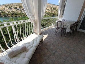 Outdoor dining - Maria Apartments Zaton - Apartment 2nd floor (Zaton)